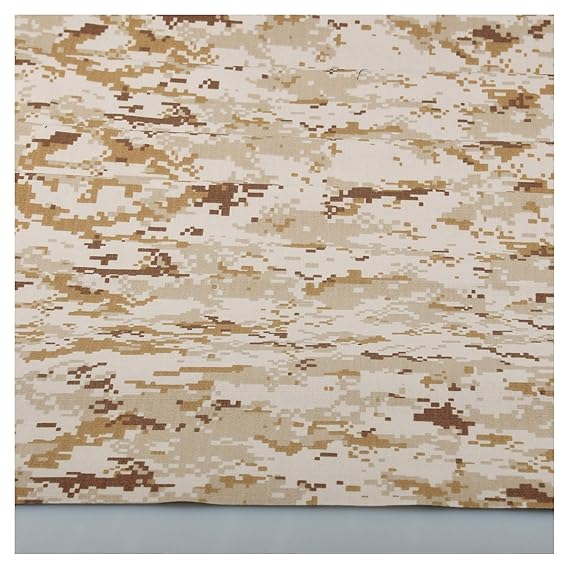 Camuflaje militar del ejército de mezcla de algodón gamuza de tela de