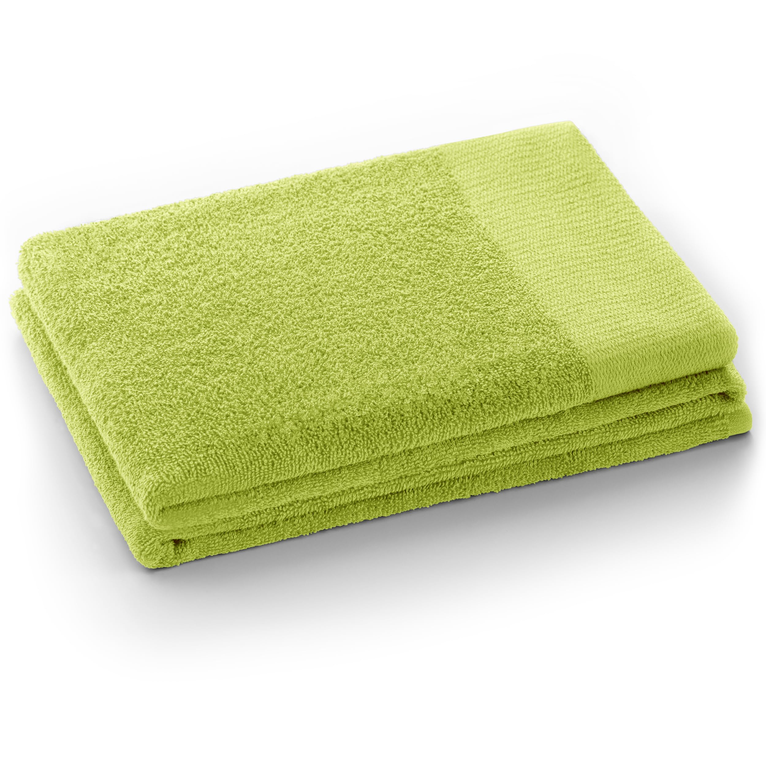 AmeliaHome 70x140 cm Bath Towel 100% Cotton Absorbent Celadon Green Amari