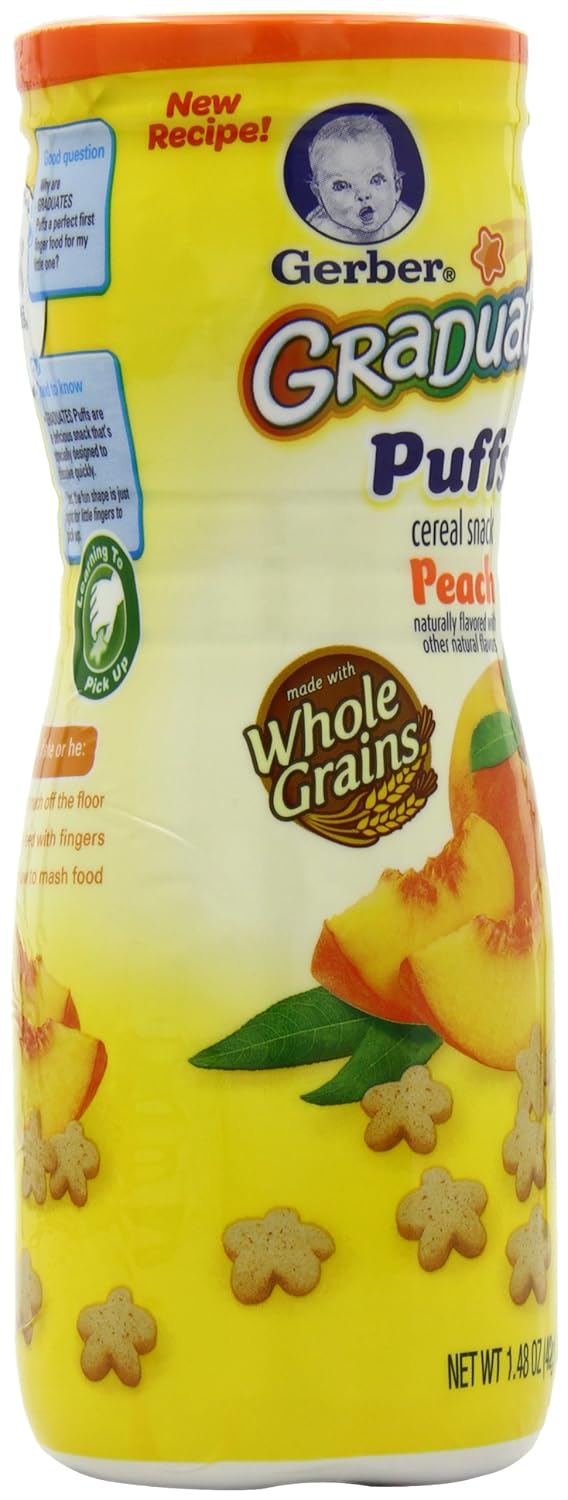 gerber puffs peach