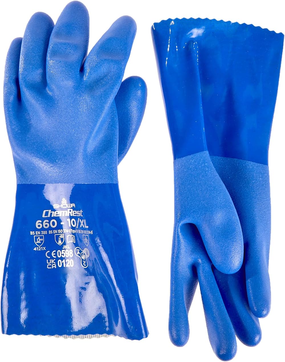 Showa 660 Waterproof Oil Resistant Gauntlets 10 Extra Large 1 Pair