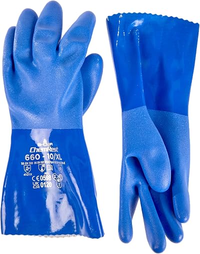 Showa 660 Waterproof Oil Resistant Gauntlets 10 Extra Large 1 Pair