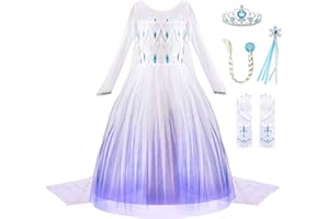 JerrisApparel Girl Princess Costume Snow Party Dress Halloween Cosplay Dress up