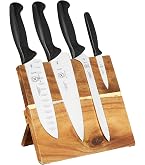 Mercer Culinary Millennia - Set di 5 lavagne magnetiche con manici viola, in acacia