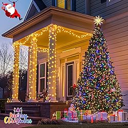 JMEXSUSS 200 LED Christmas String Lights Outdoor