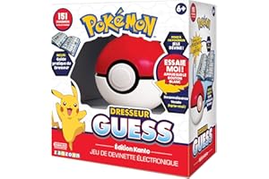 Pokemon Dresseur Guess - Édition Kanto (FR) - Jeux Interactifs - Quiz/Connaissance - Jeu Vocal Pokémon avec Sons et Lumières 