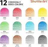 Shuttle Art 504 Pack Colouring Pencils 42 Pre-Sharpened School Set view 3