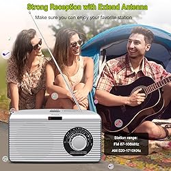 DreamSky Portable AM FM Radio with Sleep Timer