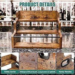 KLM Liquor Bottle Display Shelf, Coffee Syrup Rack