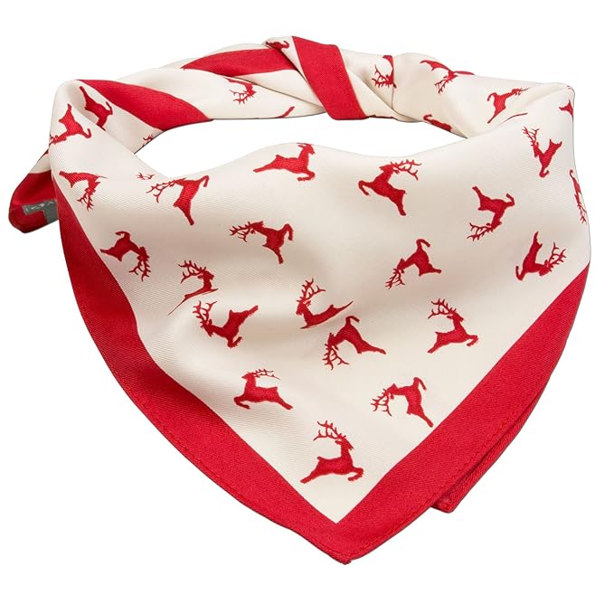 Alpenflüstern Trachten-Nickituch Springende Hirsche 0 in traditionellen Farben ATX037