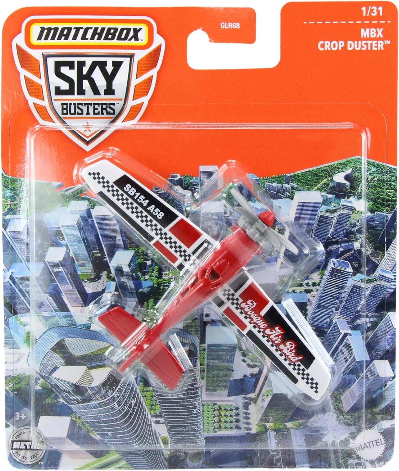 Matchbox Diecast Skybusters 1:64 Scale Model Plane - MBX Crop Duster — image 1
