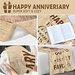 20th Anniversary Blanket Gifts for Him, 20th