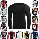 Roar BJJ Rash Guards MMA Grappling Jiu Jitsu Training No Gi Fight Wear Mens Compression Shirts
