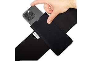 URSA STRAPS URSA Mic Belt: Soft, Slim & Stretchy Microphone Transmitter/Receiver and Mobile Phone Belt for Musicians, Sound Mixers, Live Sound and Fitness Instructors; Breathable, Skin-Safe, Universal Size