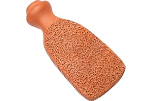 LOVE PUMICE Love Natural Pumice Stone for Feet - 2-Sided Terra Cotta Foot Scrubber, Professional Exfoliating Clay Stone for Feet Hands Body Care - Pumice Stone for Feet Callus Remover & Dead Skin