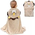 Baby Hooded Bath Towel - Ultra Absorbent 32x48 Inch Bathrobe For Newborns & Toddlers