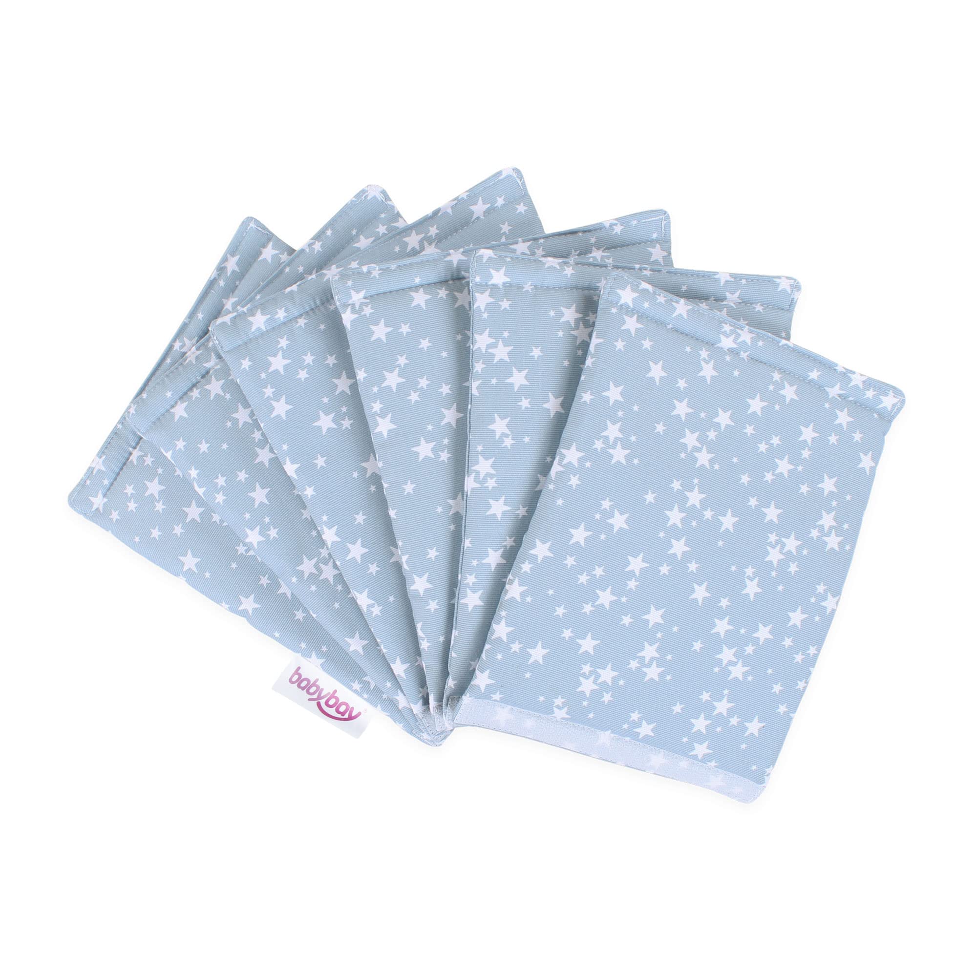 babybay babynest Ultrafresh Piqué Suitable for Model Original, Azure Stars White