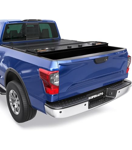 Xcover Low Profile Hard Folding Truck Bed Tonneau Cover, Compatible With 2015-2024 F150 Pickup 5...