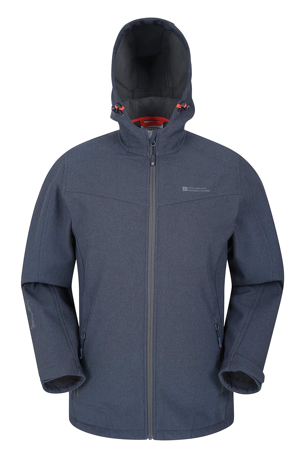 Mountain Warehouse Reykjavik Mens Textured Softshell Jacket Water Resistant, Breathable Shell