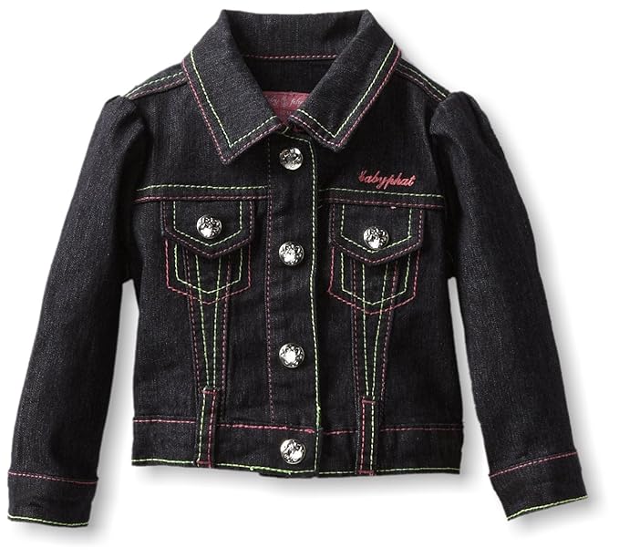 baby girl white denim jacket
