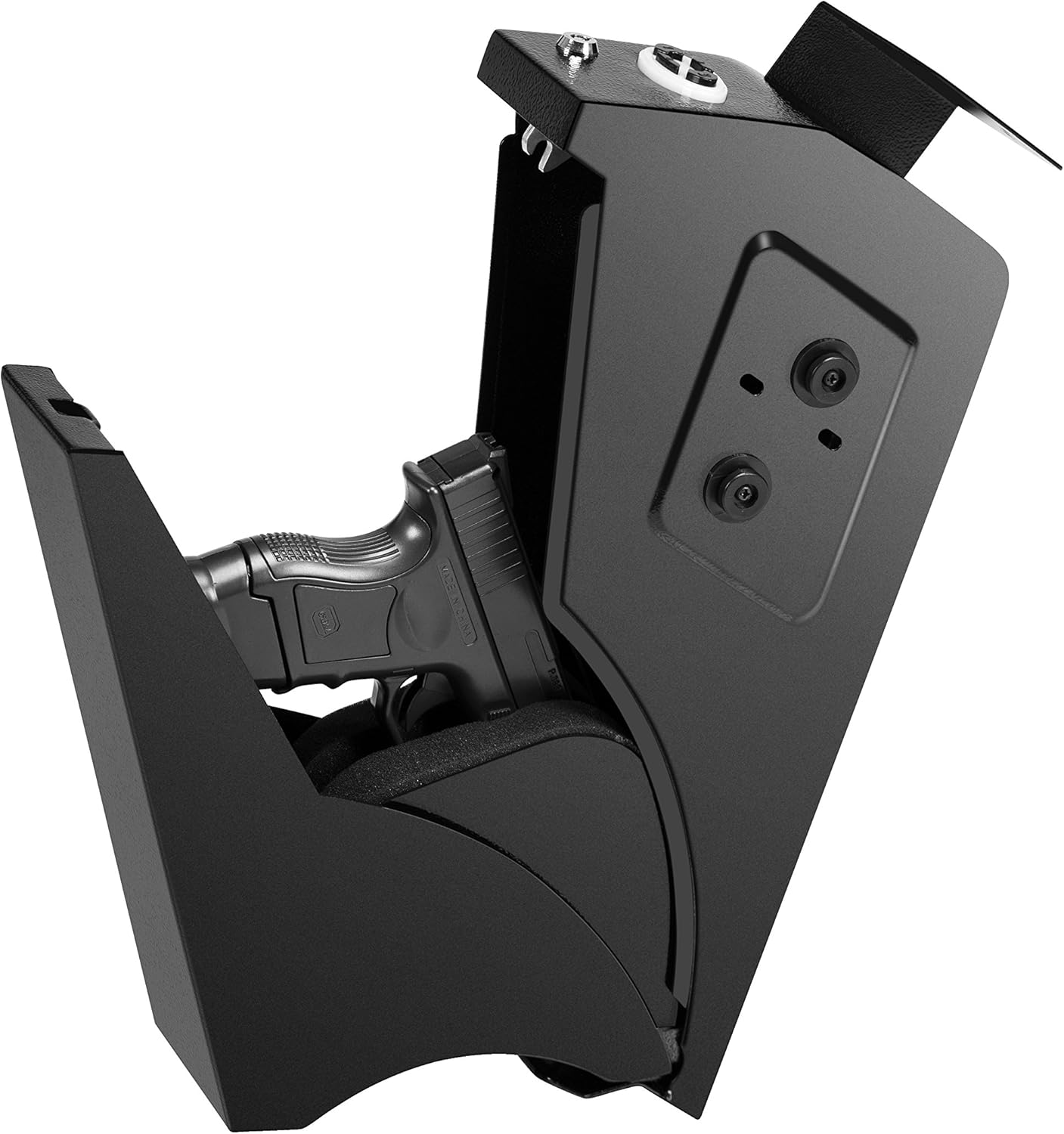 Feelway Gun Safe Storage Safe for Handgun Pistol Quick Access Under-desk Electric Keypad Lock Home Office Security