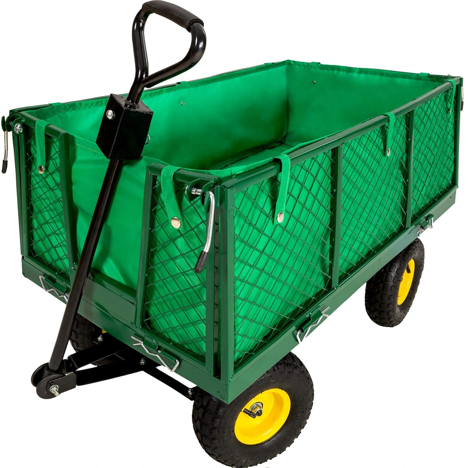 TecTake Carro de transporte carretilla de mano de jardin construccion max. carga 550 kg