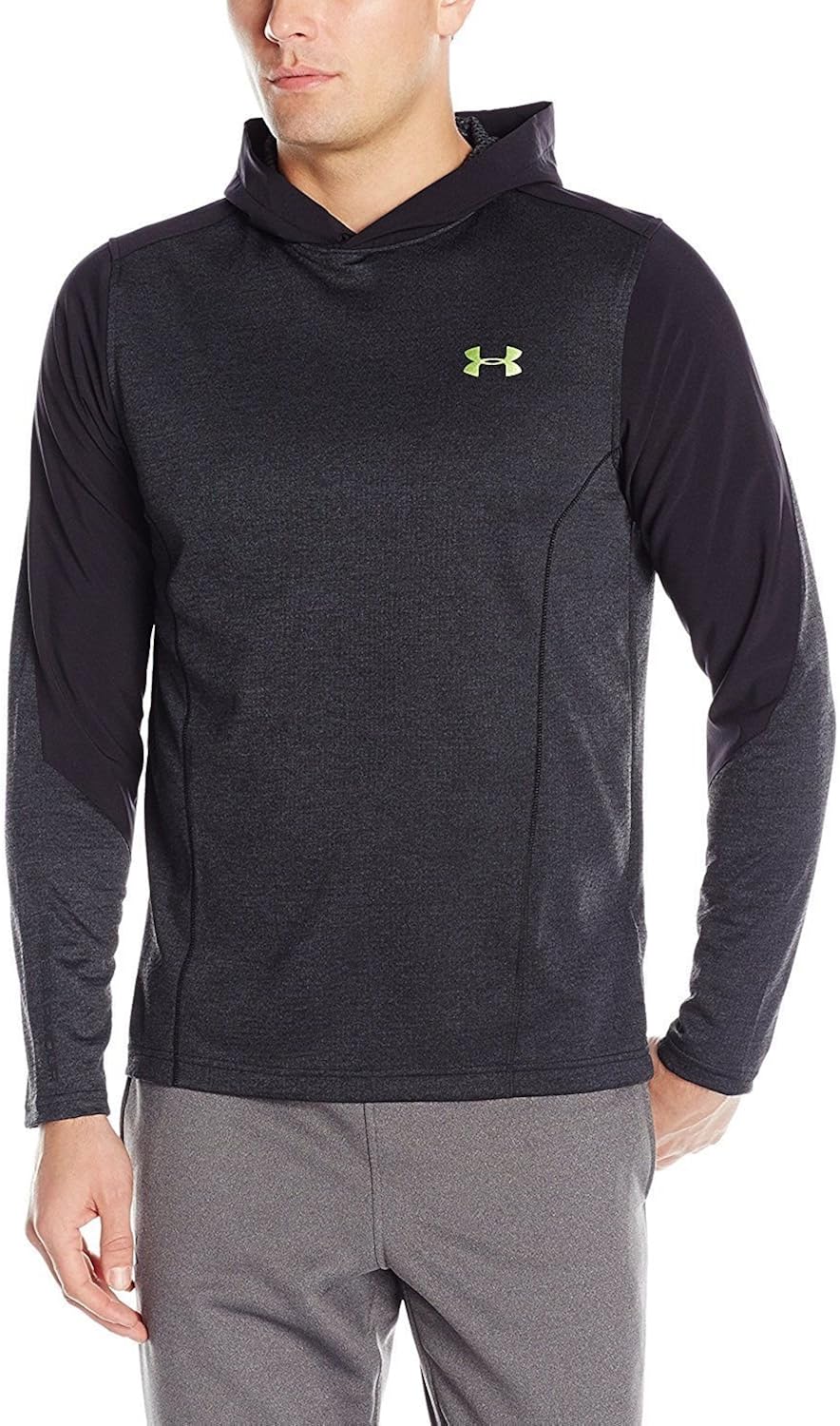 Under Armour 1285626 008 ColdGear Infrared Grid Pullover Hoodie Mens Sz