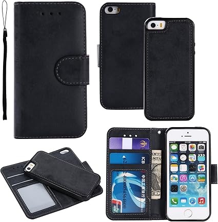 Amazon Co Jp Iphone6s Plus ケース Iphone6 Plus ケース アイフォン6sプラス ケース 手帳型シンプル 分離可能 人気女性 Cicigo 6色選べる 人気男性 ストラップ付き マグネット式磁気 カバー 全面保護 耐汚れ 耐衝撃 カード収納 Iphone6s Plus 6 Plusc2 黒