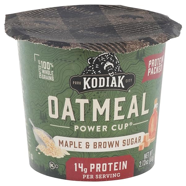 KODIAK INSTANT PROTEIN MAPLE & BROWN SUGAR OATMEAL...