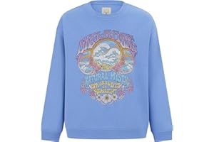 Billabong girls Long Sleeve Pullover Crewneck Sweatshirt, Soft French Terry Fleece, Relaxed Oversized Fit
