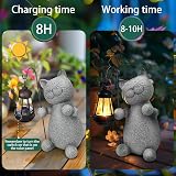 Eletorot Cat Gifts Outdoor Solar Light Ornament 20cm Garden Decor view 4