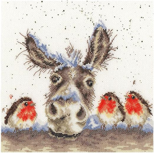Bothy Threads Kreuzstich-Set „Frühling“ – 21 X 24 Cm, Inkl. Aida-Stoff, Garn, Nadel Und Anleitung