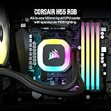 Corsair H55 RGB Liquid CPU Cooler 120mm AIO SP120 RGB ELITE Fan ARGB view 2