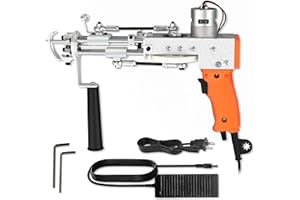 ARTUFTING Cut Pile Tufting Gun Original AK-I Rug Making kit Rug Gun Machine Starter kit tufting Needle Carpet Gun Machine kit Rug Maker Rug tufting Gun Kit Needle Embroidery Machine 100-240V (Paisley Orange)