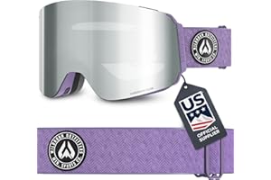 WILDHORN OUTFITTERS Wildhorn Roca Pro Cylindrical Ski Goggles Men Women, Ultra wide FOV 185°, Anti-Fog/Scratch 100% UV