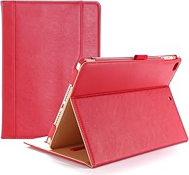 ProCase iPad 9.7 Case 2018/2017 iPad Case - Stand Folio Cover Case for Apple iPad 9.7 inch, Also Fit iPad Air 2 / iPad Air -Red