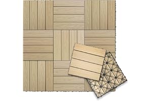 NewTechWood UltraShield Naturale 1 ft. x 1 ft. Quick Deck Outdoor Composite Deck Tile in Japanese Cedar (10 sq. ft. Per Box)