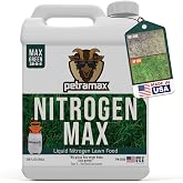 Petramax Liquid Nitrogen Fertilizer 28-0-0 NPK - 1 Gallon Spring &amp; Summer Liquid Grass Fertilizer for Lawn, Spray on Easy to Apply for Deep Green Lawn Care - Slow Release High Nitrogen Turf Builder