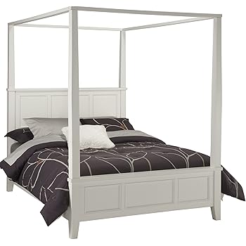 Amazon.com - Home Styles Bedford Canopy Bed, Queen, Black ...