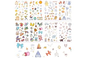 4 Sheets Scrapbook Stickers, Baby Patterns Scrapbook Stickers Baby Stickers Toddler Boy Scrapbook Stickers Pregnancy Stickers