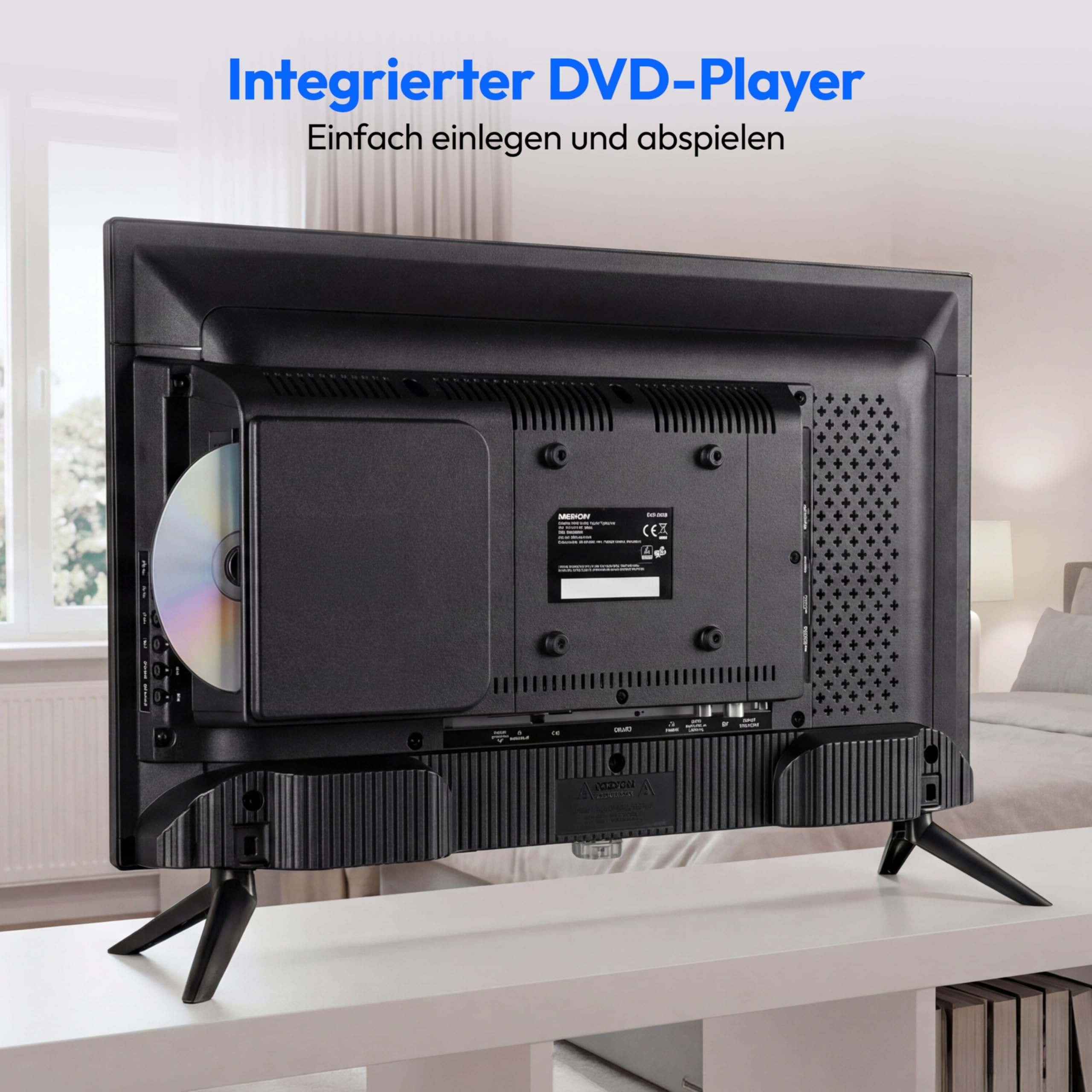 MEDION 59,9 cm (24 Zoll) Full HD Fernseher (integrierter DVD-Player, perfekt für Camping Wohnmobil LKW Garten, 12V KFZ Car-Adapter, Triple Tuner Receiver, HDMI, USB, MD 824001) 5
