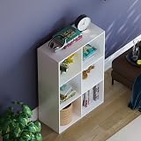 Vida Designs Durham 6 Cube Bookcase Storage Organiser White Living Room view 6