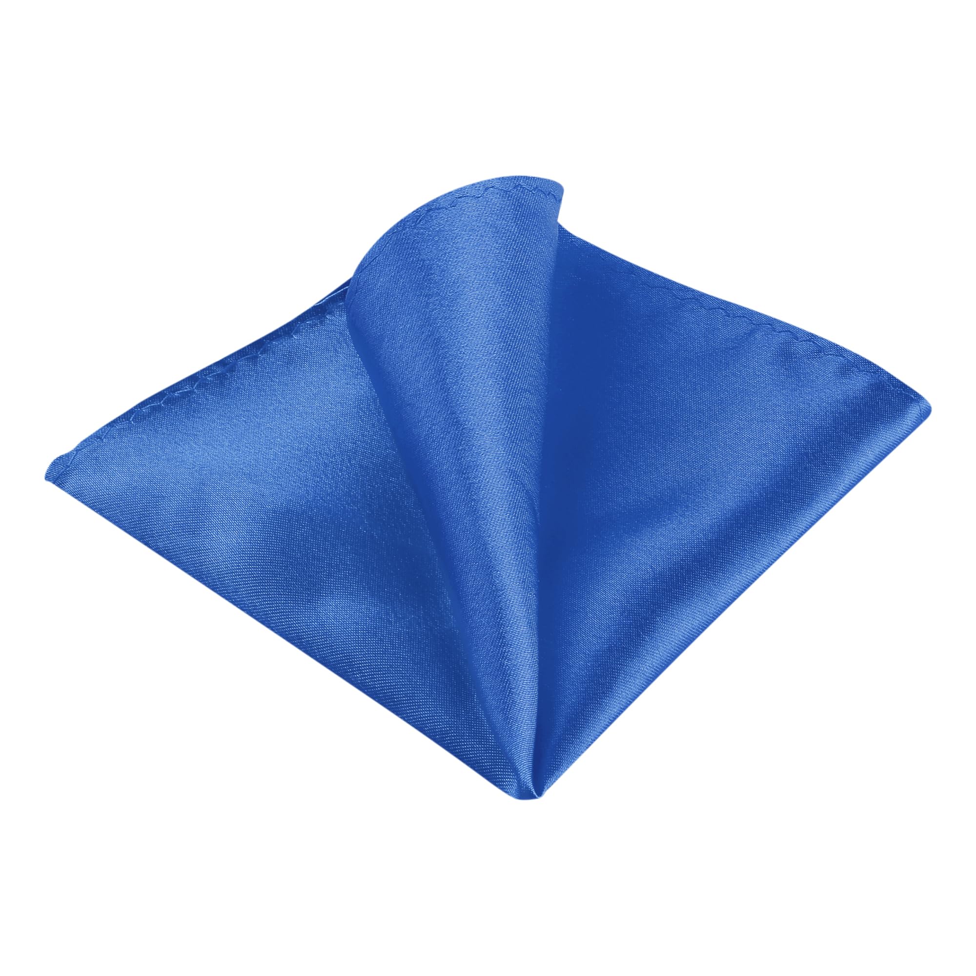 Allegra K Men's Pocket Squares Handkerchiefs Solid Color for Wedding Party One Size Royal Blue
