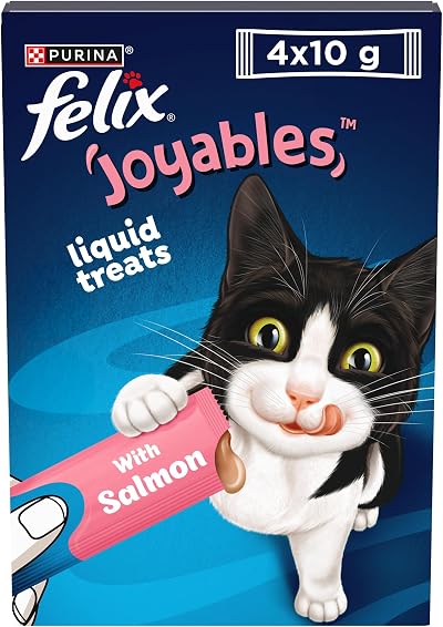 FELIX Joyables Salmon Liquid Cat Treat 4x10g Pack of 11