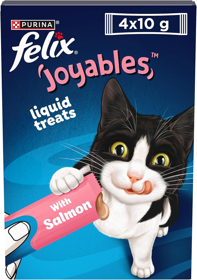 FELIX Joyables Salmon Liquid Cat Treat 4x10g Pack of 11