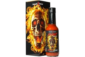 Elijah's Xtreme Regret Reserve Hot Sauce - Carolina Reaper, Trinidad Scorpion, and Habanero Pepper - 5oz bottle contains 70% of the hottest peppers in the world