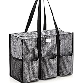 Pursetti Utility Tote with Pockets & Compartments - Perfect Nurse, Teacher & Work Bag