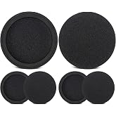 SOULWIT 6Pcs Replacement Earpads for Microsoft Xbox One Chat, PowerA Chat Headsets, Soft and Durable Sponge Ear Pads Cushions with High-Density Foam - Black