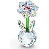H&D HYALINE & DORA Crystal Sunflower Figurine Collectible Glass Flower Ornament Statue for Valentine's Day Wedding Gifts for Women