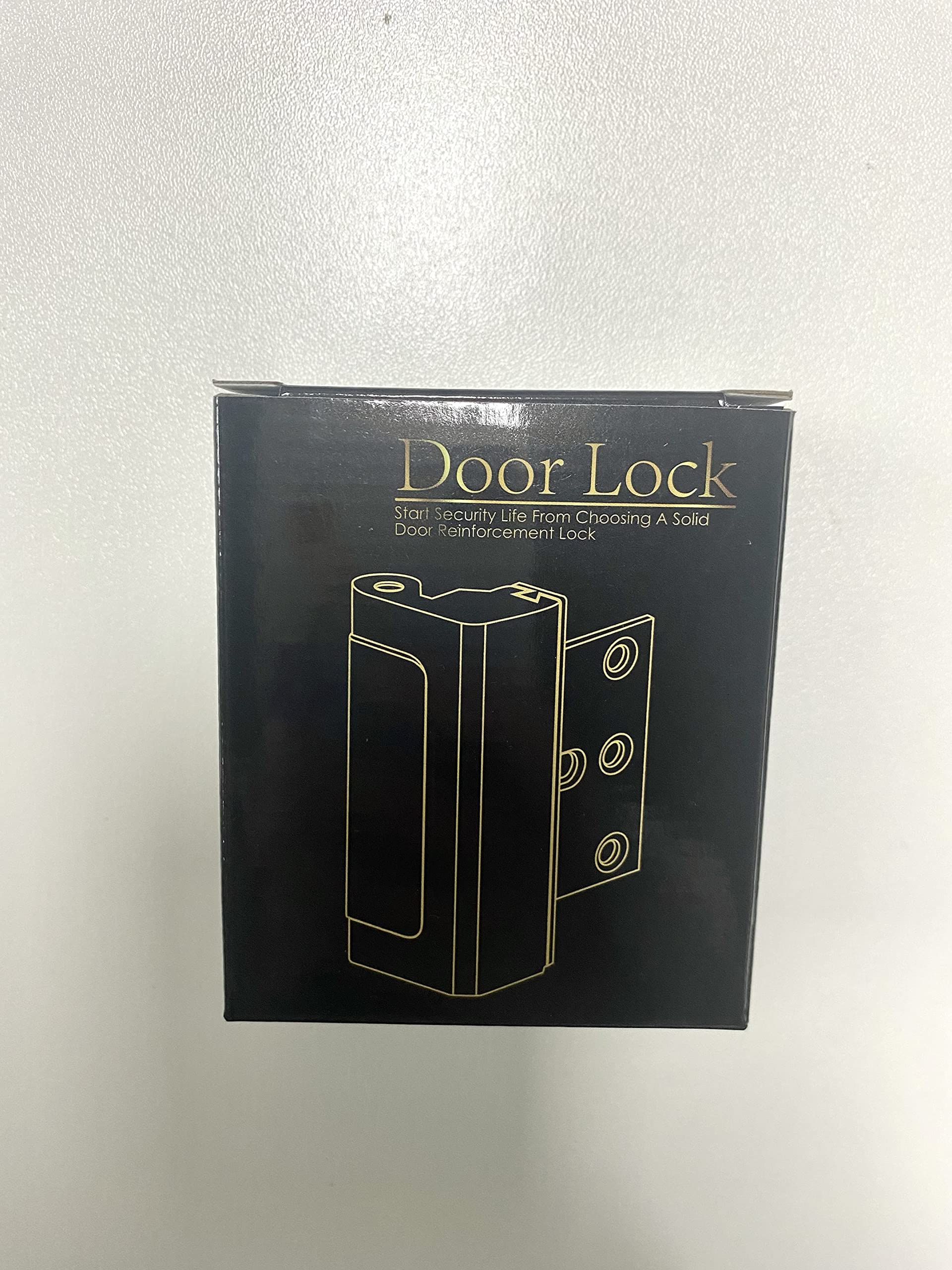 Door Reinforcement Lock Withstands 800lbs of Force - White Extra Proof Door Lock for Kids Safety with 8 Screws Prevents Unauthorized Entry, Add a Door Security Lock for Home Safety & Privacy