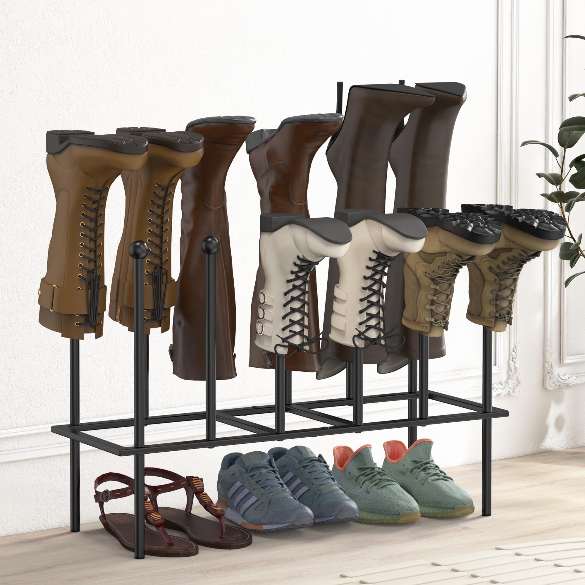 Boot Rack Price Boot Rack Free Standing Shoe Racks Shoe Storage Fit for 6 Pairs Boots ...